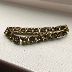 Premier bronze & chartreuse stretch bracelet